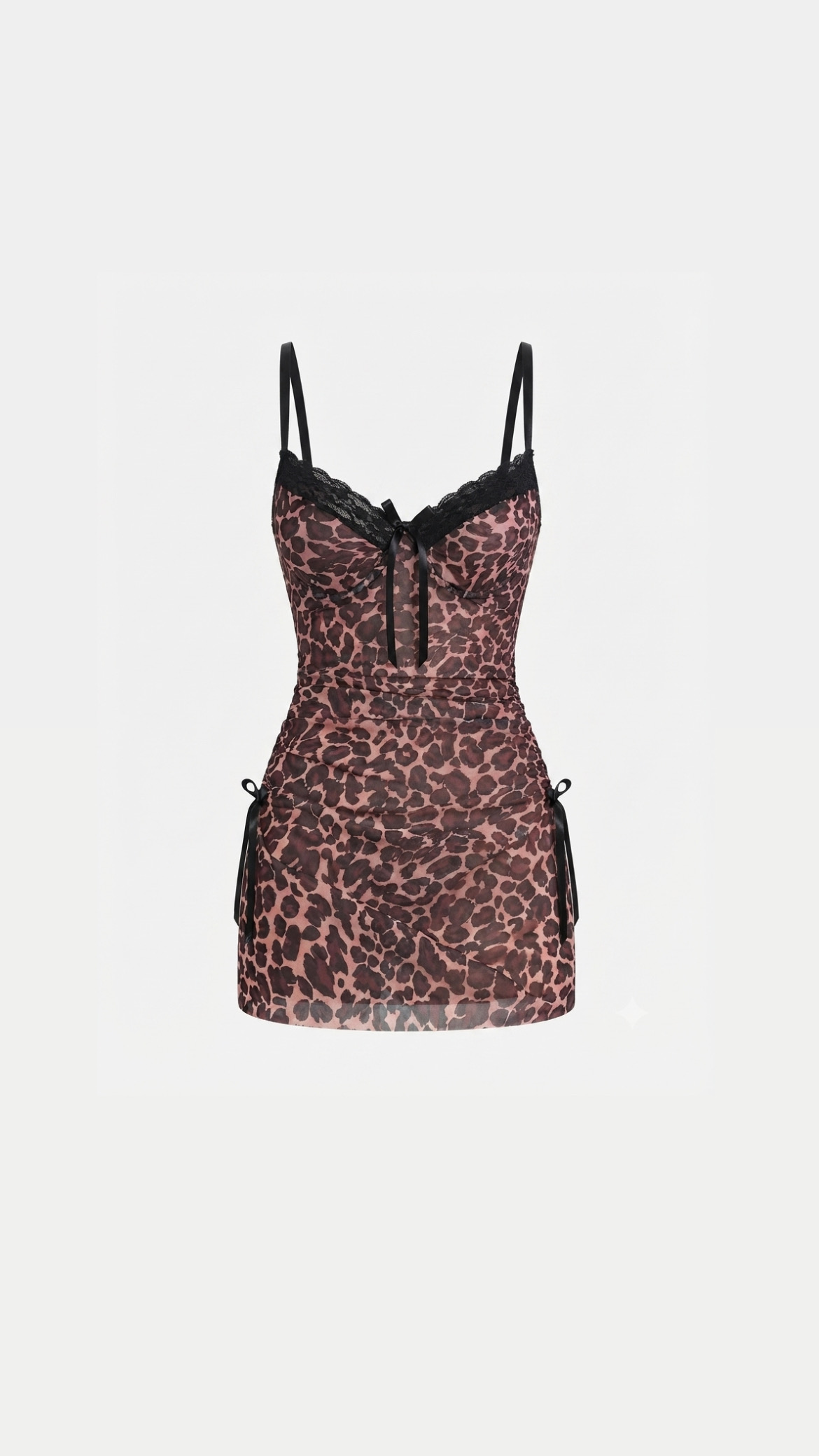 پیراهن پلنگی بغل چاک کوتاه