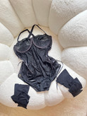 بادی دانتل جورابدار سایز بزرگ